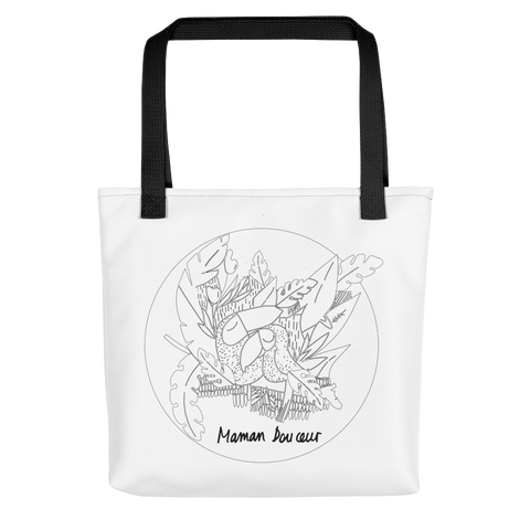 Collection BellyBulle - Tote bag - Maman Douceur - Noir & Blanc